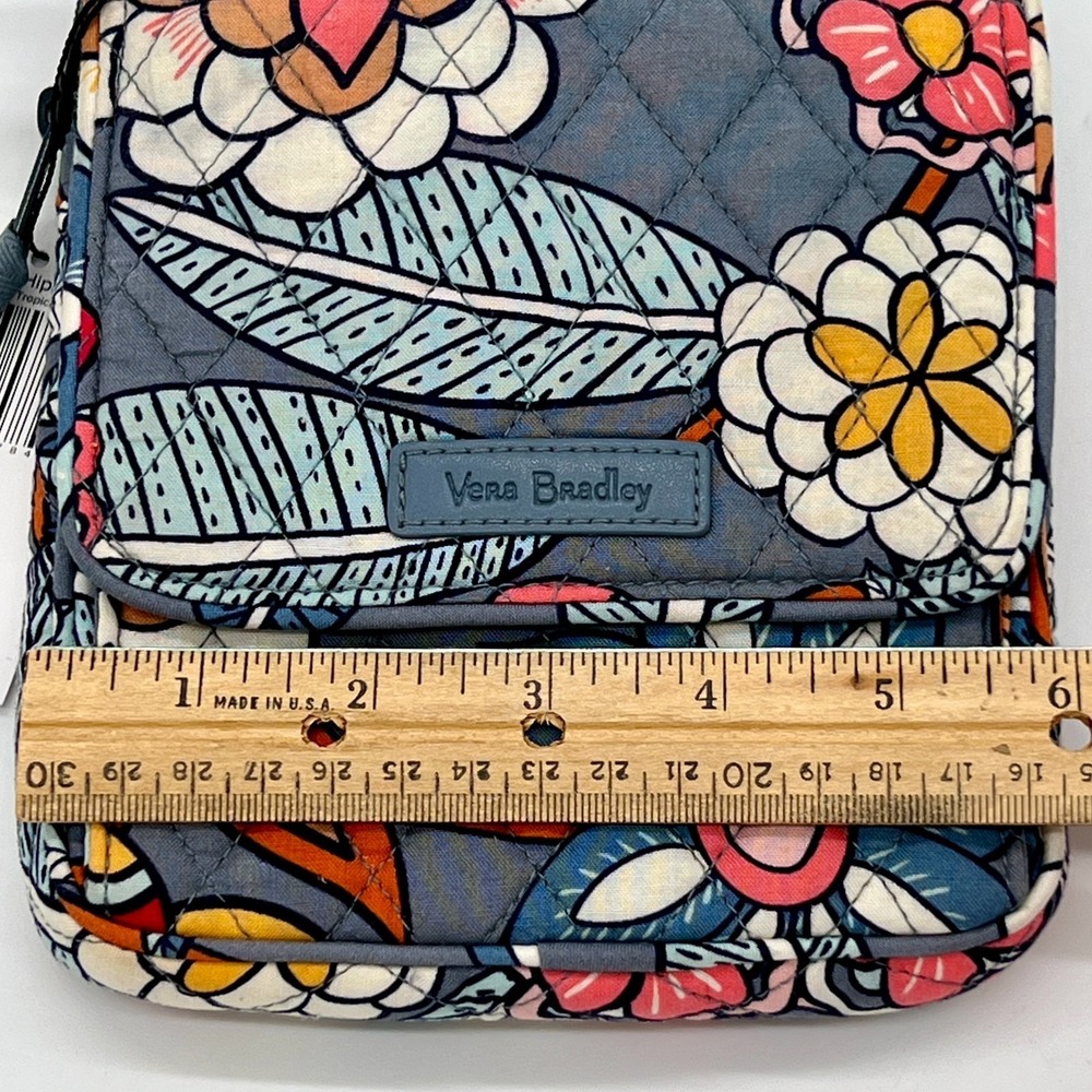 NWT Vera Bradley "Tropical Evening" Mini Hipster Crossbody Bag Quilted $49 MSRP - Picture 9 of 11